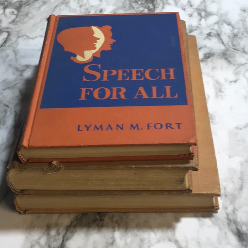 3 vintage from the 1940s Speech books hardcover Speech for all Your Speech - Picture 9 of 11